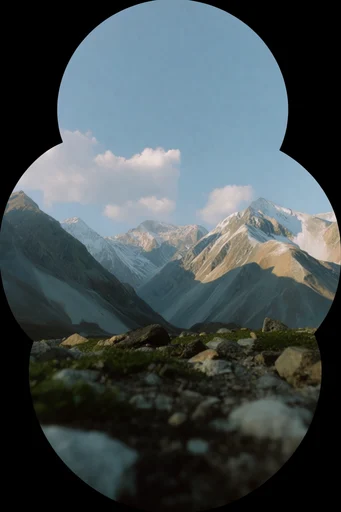Distorted Urban Fisheye style reference image — fisheye lens distortion
