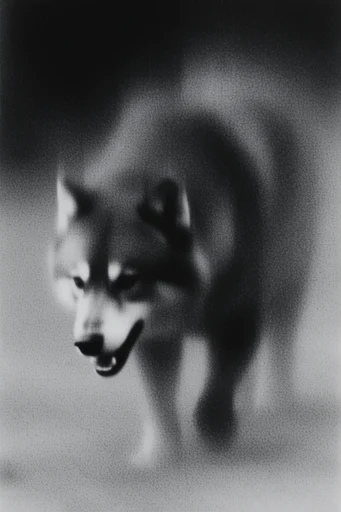 Ethereal Monochrome Noir style reference image — extreme soft focus