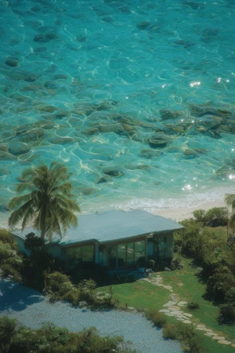 Luminous Aquatic Refraction style AI image example 4