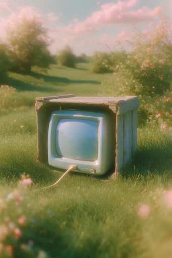 Ethereal Nostalgic Wilderness style reference image — lush overgrown nature