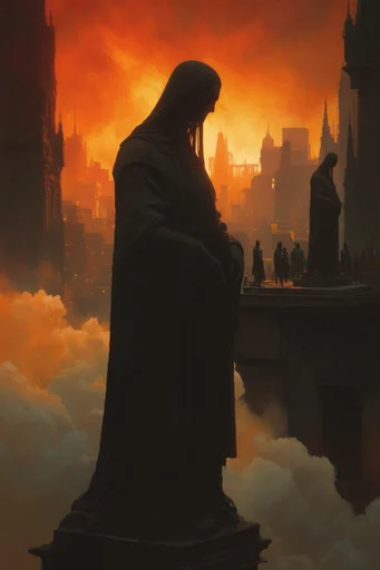 Sublime Apocalyptic Neoclassicism style reference image — neoclassical architecture