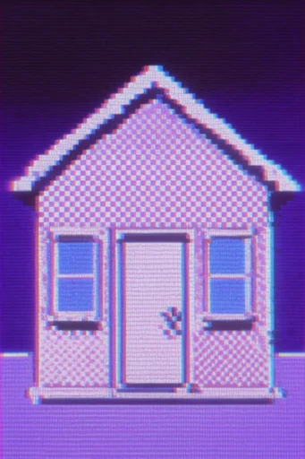 Hyper-Saturated Glitch Nostalgia style AI image example 4