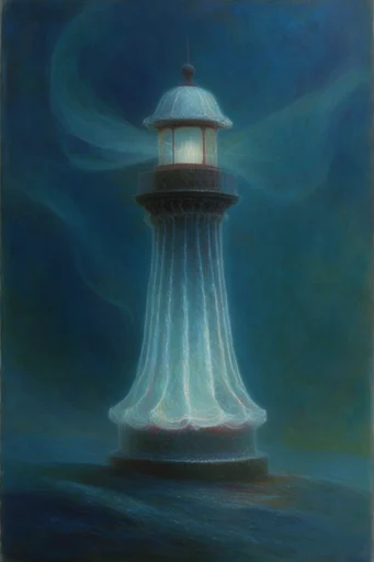 Ethereal Bioluminescent Nocturne style reference image — mystical spectral highlights