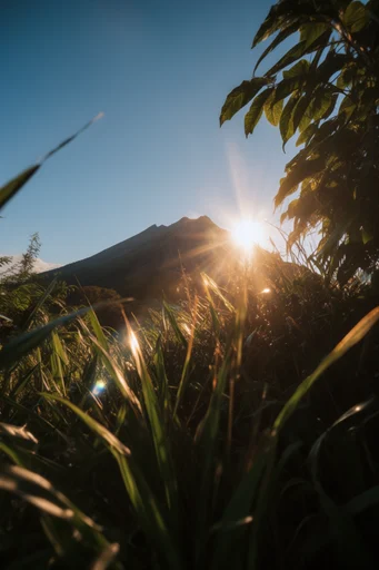 Luminous Natural Transcendence style reference image — golden hour