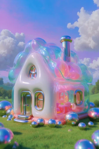 Prismatic Ethereal Glass style AI image example 4