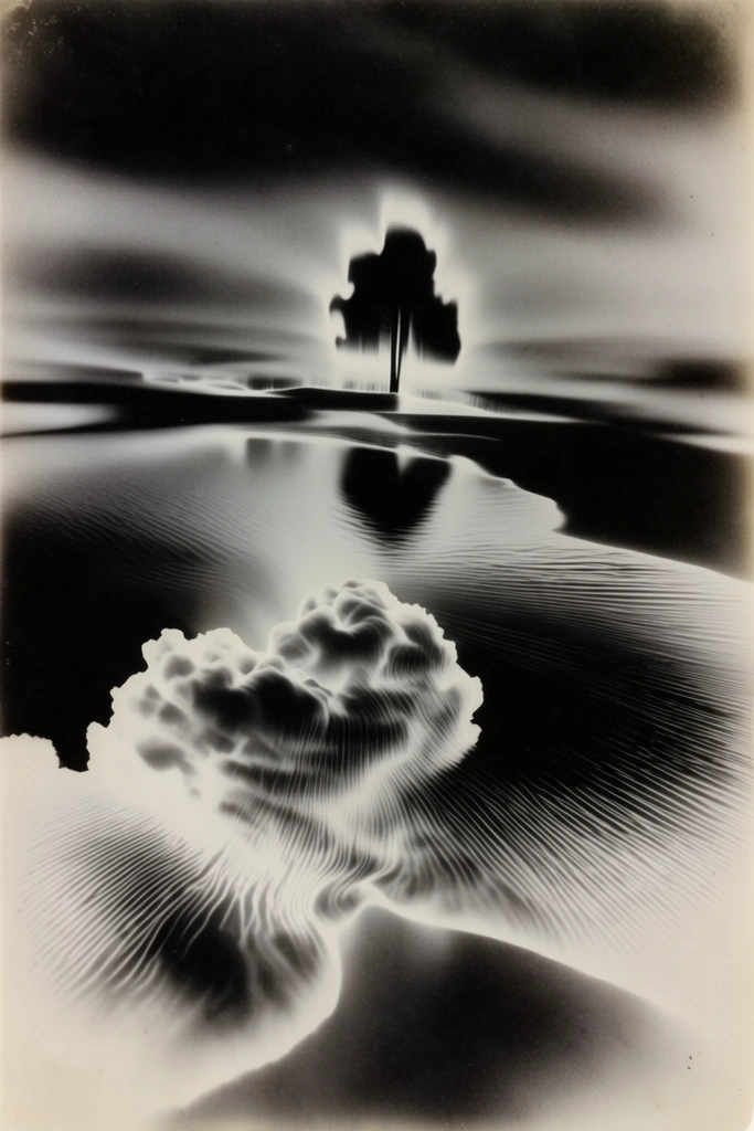Avant-Garde Darkroom Surrealism style AI image example 2