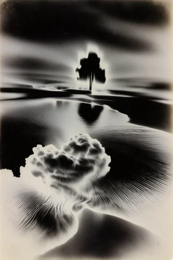 Avant-Garde Darkroom Surrealism style AI image example 2