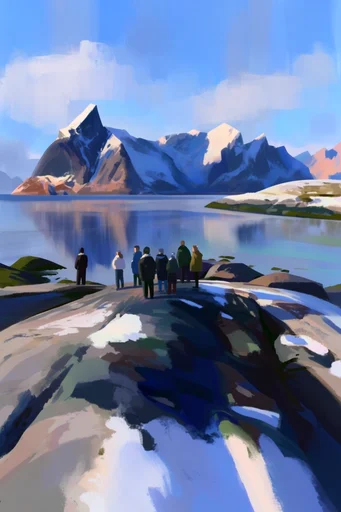 Vibrant Painterly Landscapes style reference image — digital painterly style