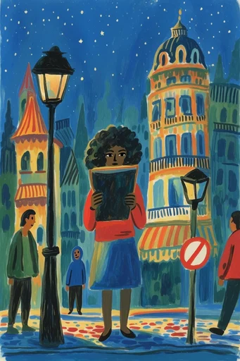 Luminous Folk Storybook style reference image — cozy fairytale aesthetic