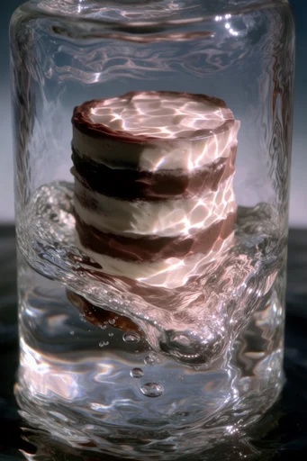 Refractive Surrealist Macro style reference image — shallow depth of field