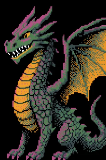 Luminous Retro Pixel style reference image — high contrast