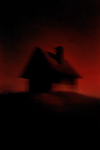 Crimson Noir Minimalism style reference image — atmospheric haze