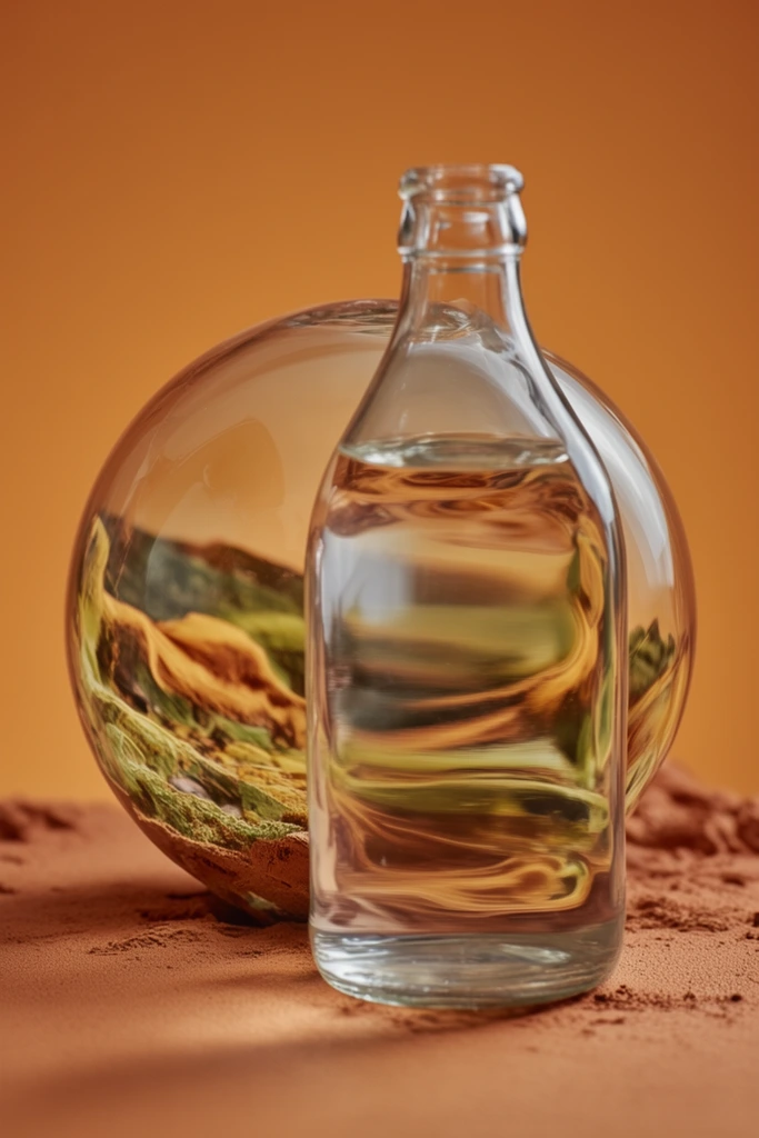 Amber Surrealist Still-Life style AI image example 2