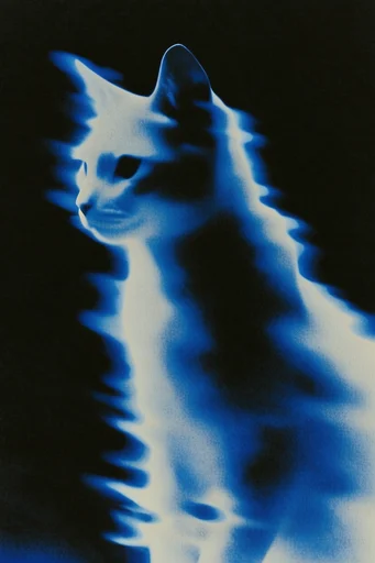 Luminescent Thermal Ether style reference image — digital glitch artifacts