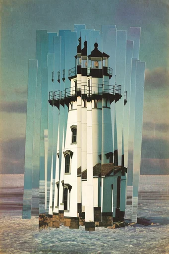 Fragmented Analog Surrealism style reference image — surrealist fragmentation