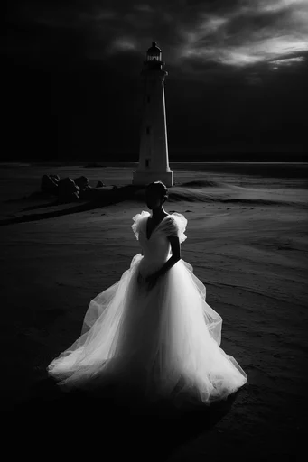 Cinematic Chiaroscuro Noir style reference image — rim-lit silhouette
