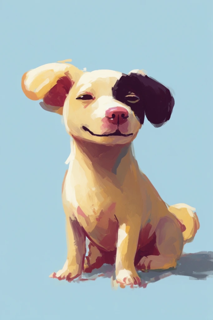 Textured Painterly Vignettes style AI image example 3