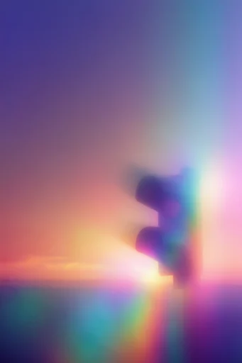 Ethereal Prismatic Blur style reference image — long exposure motion blur