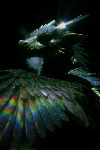 Prismatic Cosmic Glamour style reference image — chromatic aberration