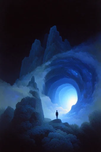 Bioluminescent Abyssal Resonance style reference image — bioluminescent abyss