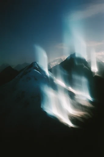 Ethereal Nocturnal Kinematics style reference image — long exposure motion blur