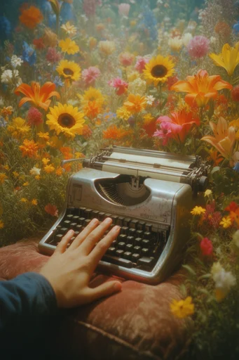 Overgrown Analog Surrealism style reference image — botanical reclamation