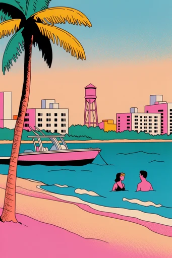 Graphic Retro Pop style reference image — saturated pop art palette