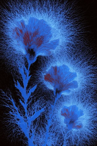Nocturnal Esoteric Surrealism style reference image — dendritic networks