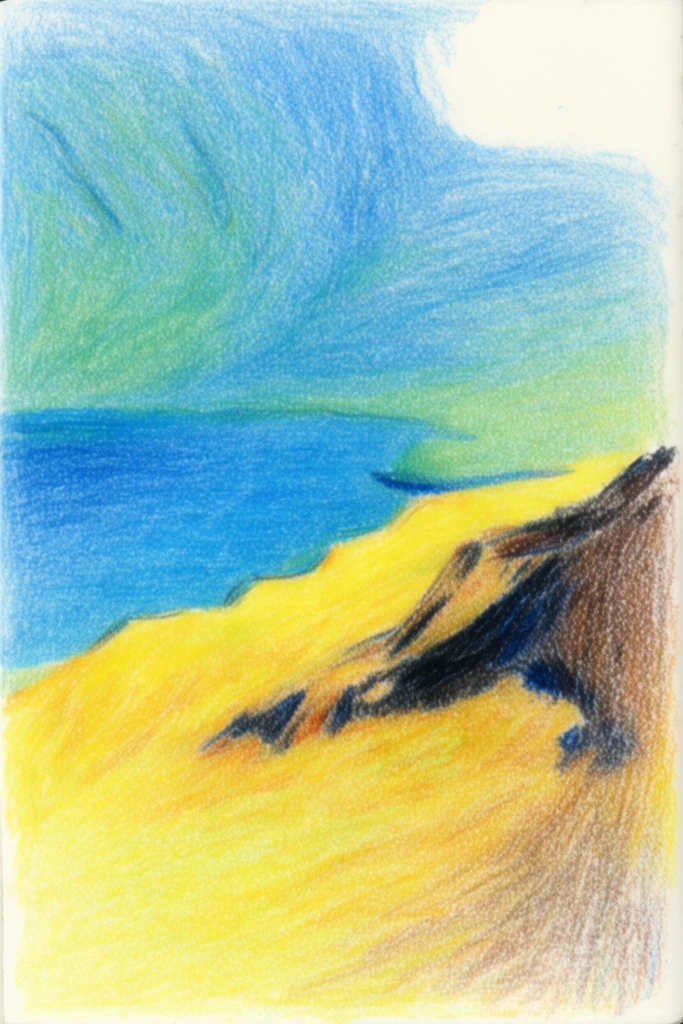 Vibrant Prismatic Sketchbook style AI image example 2