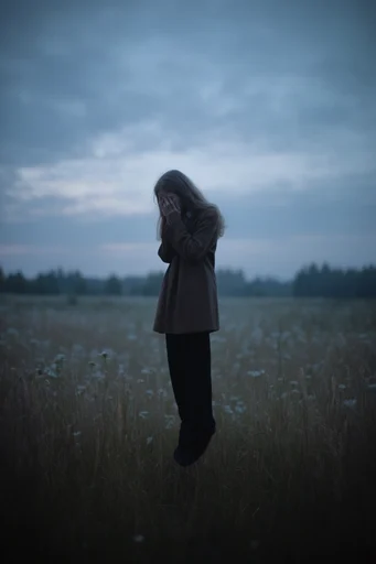 Cinematic Twilight Melancholia style reference image — surreal melancholia