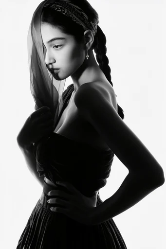 Stark Graphic Minimalism style reference image — sharp chiaroscuro