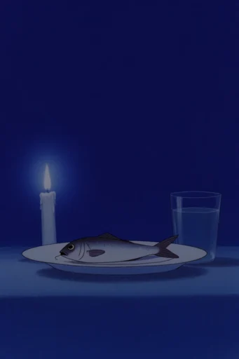 Melancholic Nocturnal Minimalism style reference image — minimalist composition