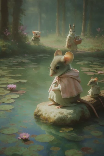 Mystical Folklore Dreamscape style AI image example 3