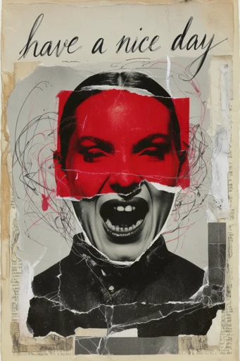 Raw Analog Collage moodboard — generate AI images in this style
