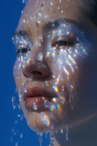 Luminous Cobalt Dreamscape style reference image — ethereal macro photography