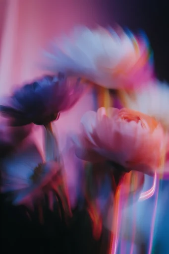 Kinetic Neon Spectralism style reference image — cinematic moody lighting