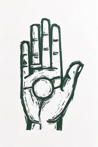 Graphic Linocut Printmaking style reference image — hand-carved ink