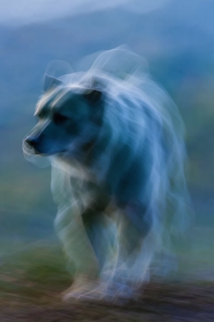 Ethereal Blue Motion style AI image example 3