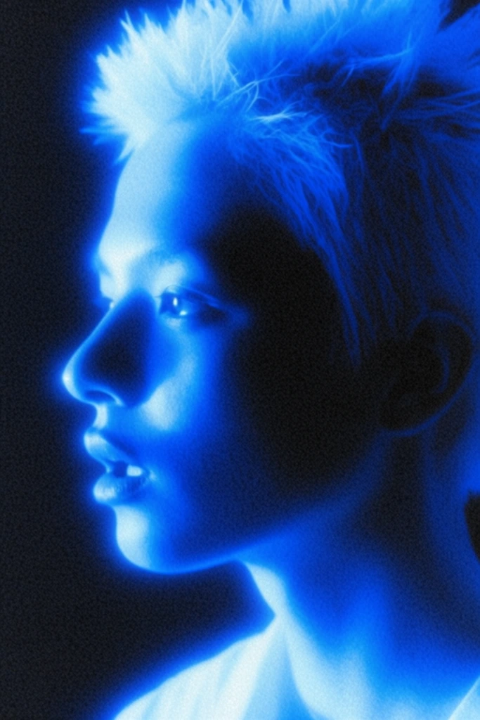 Electric Cobalt Noir style AI image example 1