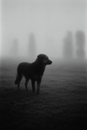 Atmospheric Monochrome Pictorialism style reference image — deep shadows