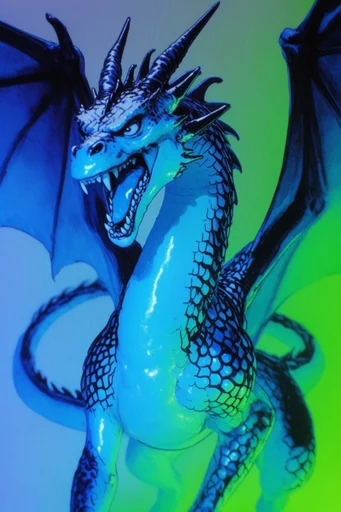 Hyper-Chromatic Surreal Glamour style reference image — neon gel lighting