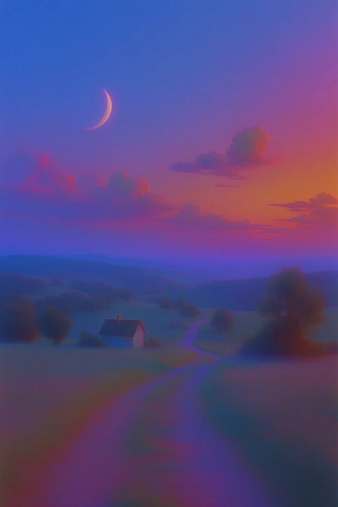 Spectral Twilight Noir style AI image example 2