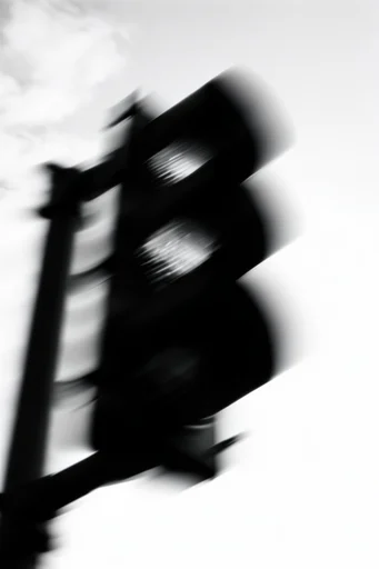 Spectral Monochrome Noir style reference image — surreal double exposure