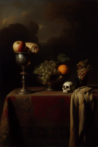 Baroque Infernal Gothic style reference image — baroque oil painting style