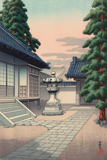Ethereal Shin-Hanga Revival style reference image — Shin-hanga style