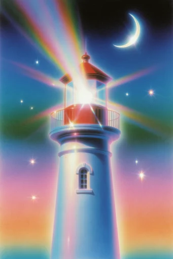 Retro Cosmic Airbrush style reference image — nebula gradient background