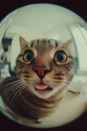 Distorted Analog Fisheye style reference image — retro color grading