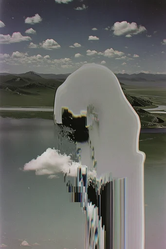 Analog Pixel Surrealism style reference image — pixel sorting