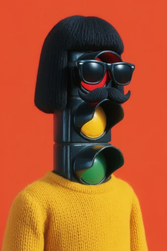 Graphic Crimson Noir style reference image — high-contrast studio lighting