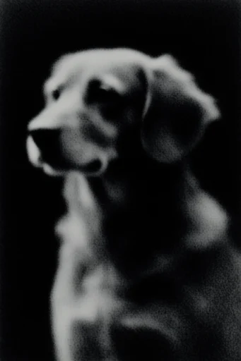 Spectral Nocturnal Grain style reference image — halftone printing effect